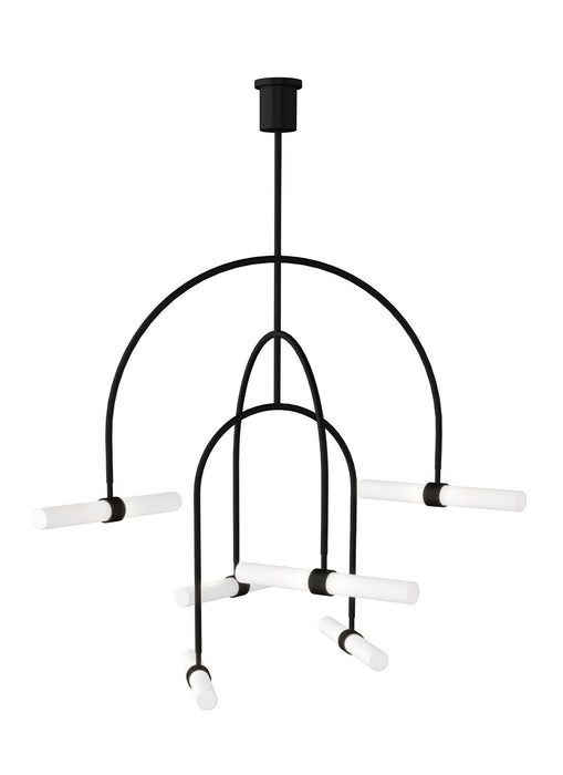 Tech Lighting - 700CLM6B-LED930 - LED Chandelier - Calumn - Nightshade ...