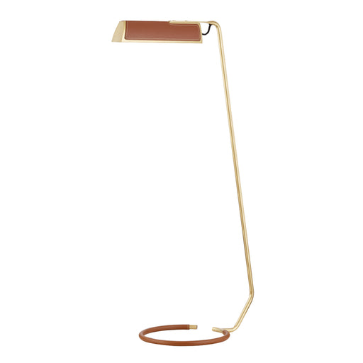 Hudson Valley - L1297-AGB - One Light Floor Lamp - Holtsville - Aged Brass