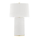 Hudson Valley - L1376-AGB/WH - One Light Table Lamp - Borneo - Aged Brass/Soft Off White