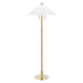 Hudson Valley - L1399-AGB - Two Light Floor Lamp - Flare - Aged Brass
