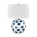 Hudson Valley - L1448-WH/BD - One Light Table Lamp - Blue Point - White Bisque/Blue Dots