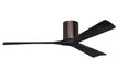 Matthews Fan Company - IR3H-BB-BK-60 - 60``Ceiling Fan - Irene - Brushed Bronze