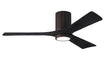 Matthews Fan Company - IR3HLK-TB-BK-52 - 52``Ceiling Fan - Irene - Textured Bronze