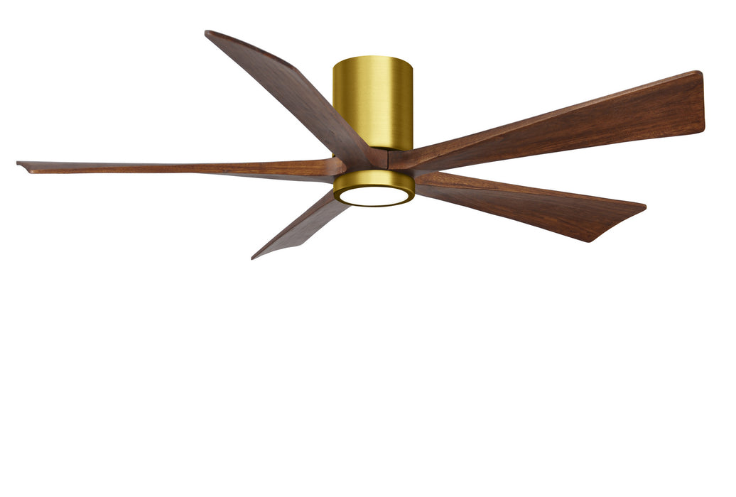 Matthews Fan Company - IR5HLK-BRBR-WA-60 - 60``Ceiling Fan - Irene - Brushed Brass