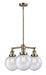 Innovations - 207-AB-G204-8 - Three Light Chandelier - Franklin Restoration - Antique Brass