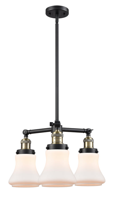 Innovations - 207-BAB-G191 - Three Light Chandelier - Franklin Restoration - Black Antique Brass