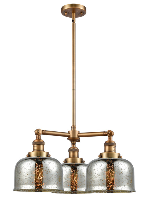Innovations - 207-BB-G78 - Three Light Chandelier - Franklin Restoration - Brushed Brass