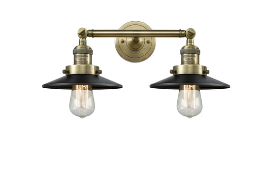 Franklin Restoration Two Light Bath Vanity Antique Brass