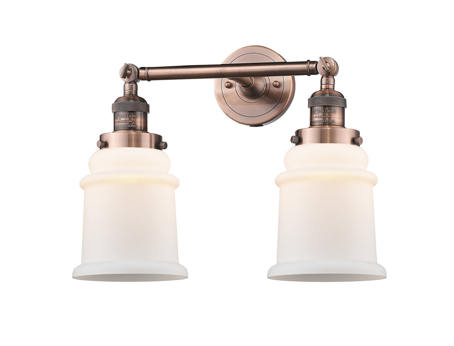 Innovations - 208-AC-G181 - Two Light Bath Vanity - Franklin Restoration - Antique Copper