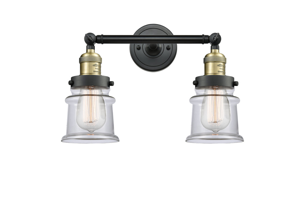 Innovations - 208-BAB-G182S - Two Light Bath Vanity - Franklin Restoration - Black Antique Brass