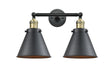 Innovations - 208-BAB-M13-BK - Two Light Bath Vanity - Franklin Restoration - Black Antique Brass