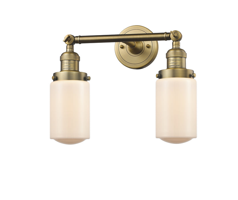 Innovations - 208-BB-G311 - Two Light Bath Vanity - Franklin Restoration - Brushed Brass
