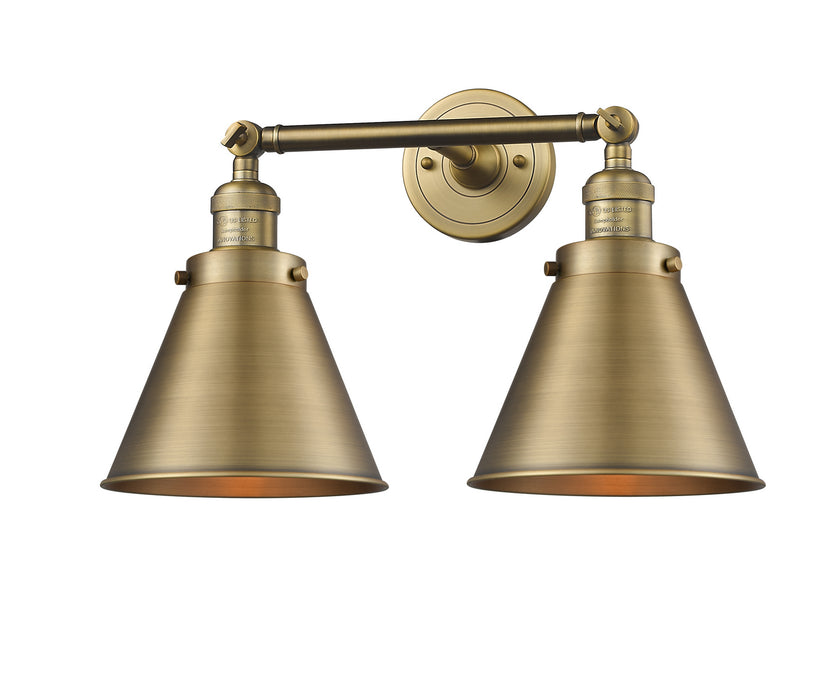 Innovations - 208-BB-M13-BB - Two Light Bath Vanity - Franklin Restoration - Brushed Brass
