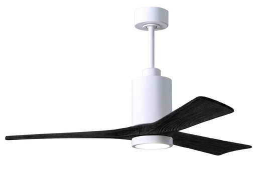 Matthews Fan Company - PA3-WH-BK-52 - 52 Inch Ceiling Fan - Patricia - Gloss White