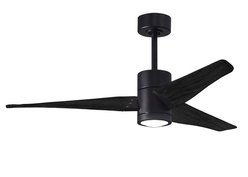 Matthews Fan Company - SJ-BK-BK-52 - 52``Ceiling Fan - Super Janet - Matte Black