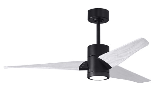 Matthews Fan Company - SJ-BK-MWH-52 - 52``Ceiling Fan - Super Janet - Matte Black