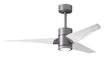 Matthews Fan Company - SJ-BN-MWH-52 - 52``Ceiling Fan - Super Janet - Brushed Nickel