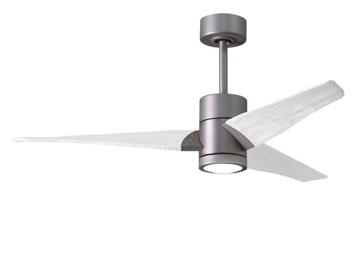 Matthews Fan Company - SJ-BN-MWH-52 - 52``Ceiling Fan - Super Janet - Brushed Nickel