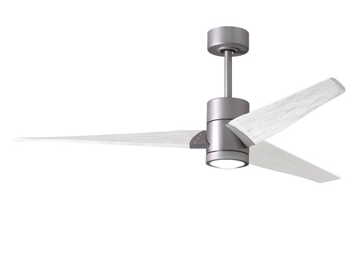 Matthews Fan Company - SJ-BN-MWH-60 - 60``Ceiling Fan - Super Janet - Brushed Nickel