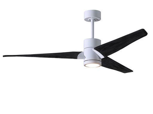 Matthews Fan Company - SJ-WH-BK-52 - 52``Ceiling Fan - Super Janet - Gloss White