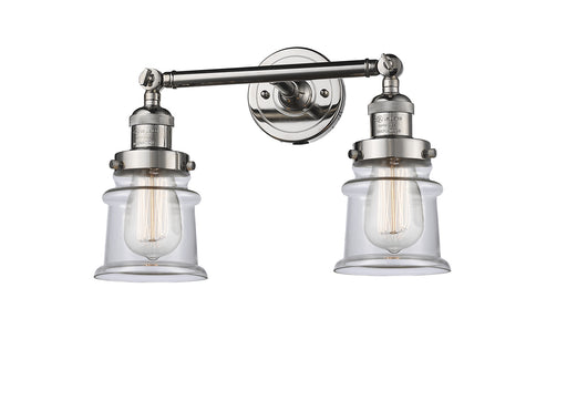 Innovations - 208-PN-G182S - Two Light Bath Vanity - Franklin Restoration - Polished Nickel