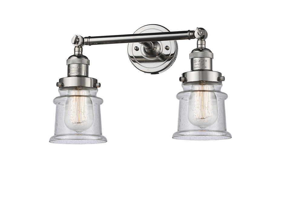 Innovations - 208-PN-G184S - Two Light Bath Vanity - Franklin Restoration - Polished Nickel