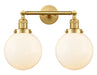 Innovations - 208-SG-G201-8 - Two Light Bath Vanity - Franklin Restoration - Satin Gold
