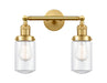 Innovations - 208-SG-G312 - Two Light Bath Vanity - Franklin Restoration - Satin Gold