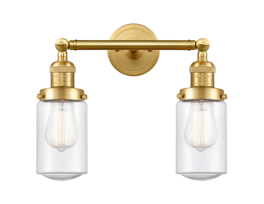 Innovations - 208-SG-G314 - Two Light Bath Vanity - Franklin Restoration - Satin Gold