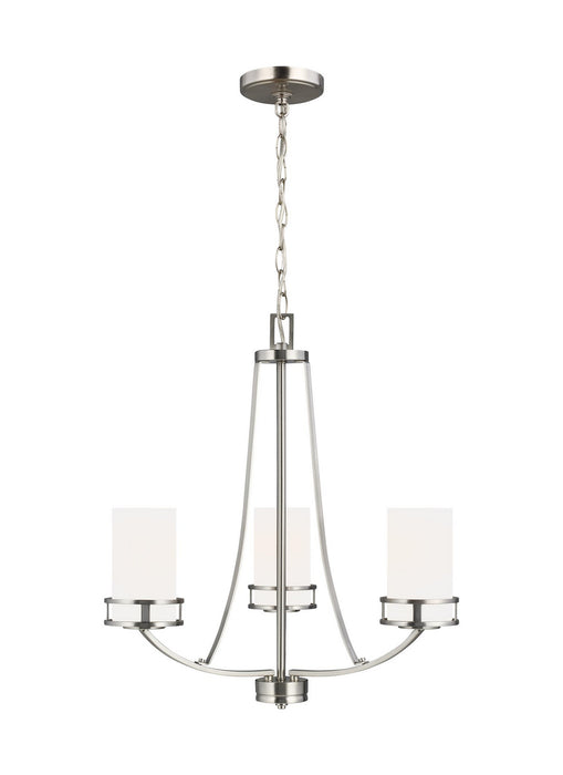 Generation Lighting - 3121603EN3-962 - Three Light Chandelier - Brushed Nickel