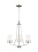 Generation Lighting - 3121603EN3-962 - Three Light Chandelier - Brushed Nickel