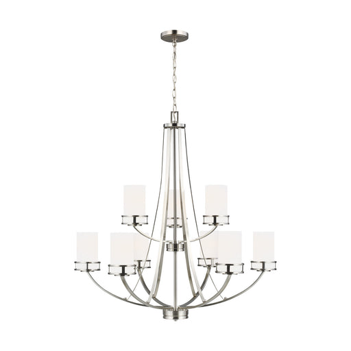 Generation Lighting - 3121609-962 - Nine Light Chandelier - Brushed Nickel