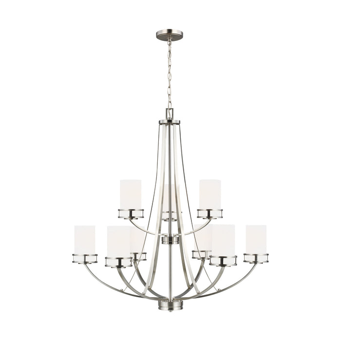 Generation Lighting - 3121609-962 - Nine Light Chandelier - Brushed Nickel