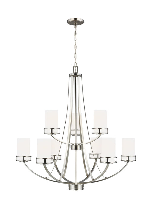 Generation Lighting - 3121609EN3-962 - Nine Light Chandelier - Brushed Nickel