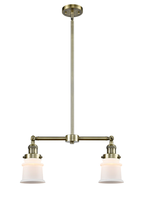 Innovations - 209-AB-G181S - Two Light Island Pendant - Franklin Restoration - Antique Brass