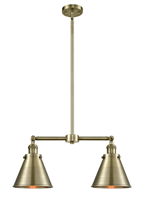 Innovations - 209-AB-M13-AB-LED - LED Island Pendant - Franklin Restoration - Antique Brass
