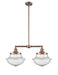 Innovations - 209-AC-G544 - Two Light Island Pendant - Franklin Restoration - Antique Copper