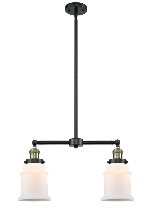 Innovations - 209-BAB-G181 - Two Light Island Pendant - Franklin Restoration - Black Antique Brass