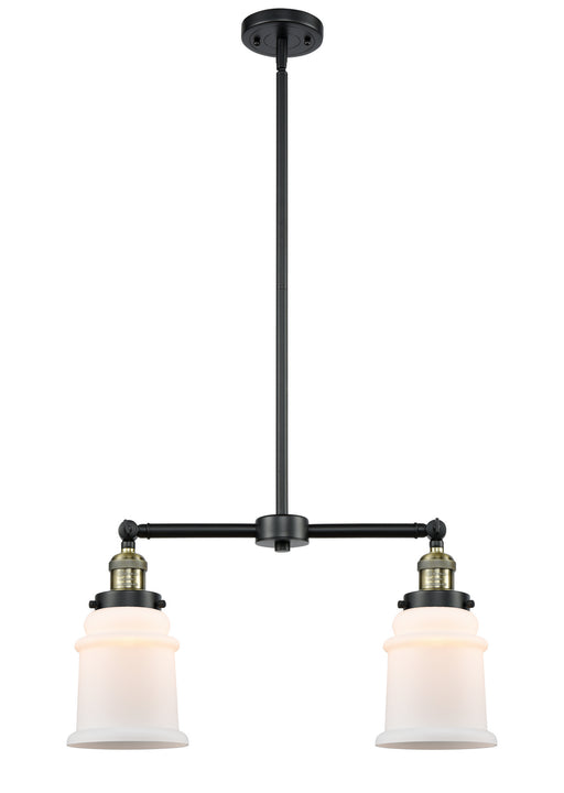Innovations - 209-BAB-G181 - Two Light Island Pendant - Franklin Restoration - Black Antique Brass