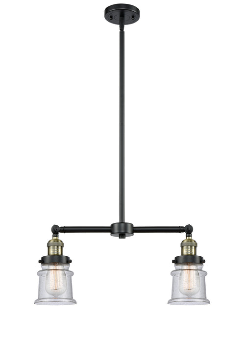 Innovations - 209-BAB-G184S - Two Light Island Pendant - Franklin Restoration - Black Antique Brass