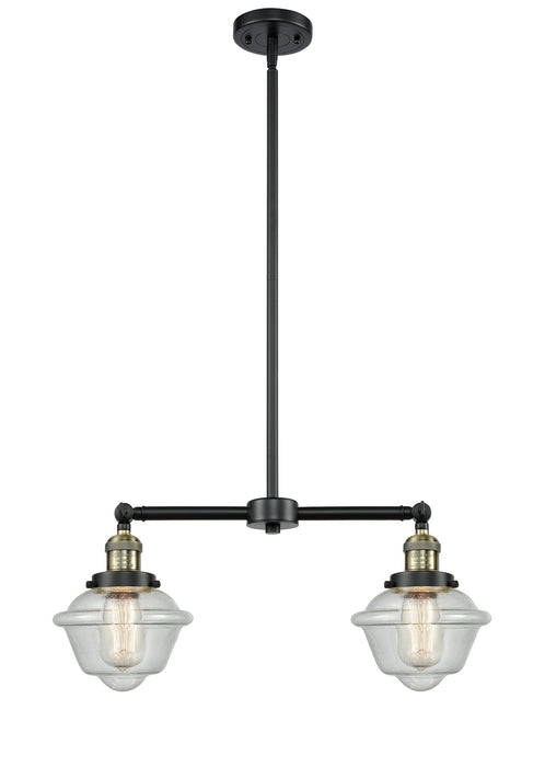 Innovations - 209-BAB-G534 - Two Light Island Pendant - Franklin Restoration - Black Antique Brass