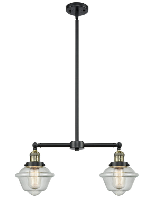 Innovations - 209-BAB-G534 - Two Light Island Pendant - Franklin Restoration - Black Antique Brass