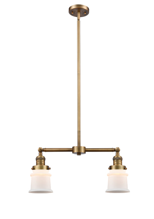 Innovations - 209-BB-G181S - Two Light Island Pendant - Franklin Restoration - Brushed Brass