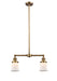 Innovations - 209-BB-G181S - Two Light Island Pendant - Franklin Restoration - Brushed Brass