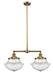 Innovations - 209-BB-G544 - Two Light Island Pendant - Franklin Restoration - Brushed Brass