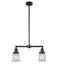 Innovations - 209-BK-G182S - Two Light Island Pendant - Franklin Restoration - Matte Black