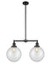 Innovations - 209-BK-G202-10 - Two Light Island Pendant - Franklin Restoration - Matte Black
