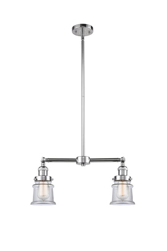 Franklin Restoration Two Light Island Pendant Polished Chrome
