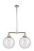 Innovations - 209-PN-G204-12 - Two Light Island Pendant - Franklin Restoration - Polished Nickel