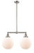 Innovations - 209-SN-G201-10 - Two Light Island Pendant - Franklin Restoration - Brushed Satin Nickel